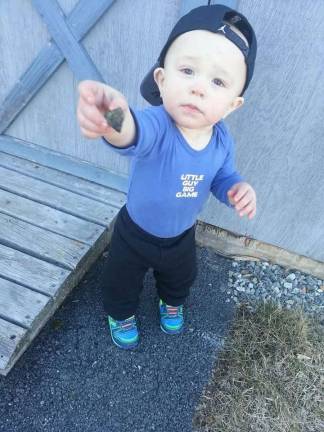 Photo, JoyAnna Hickey of Ogdensburg &quot;Silas Christopher enjoying the spring weather!&quot;