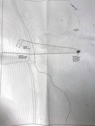 This plan shows the glamping area