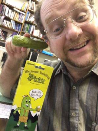 Pastor Barry found a yodeling pickle.
