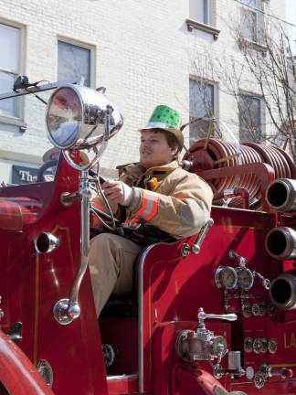 Newton goes green Lafayette Fire Department 1937 Sanford truck.