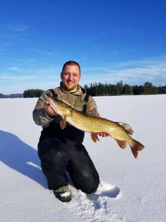 Anglers enjoy frigid temperatures and tranquility