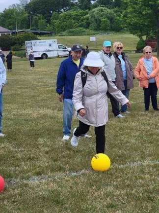 6 teams compete in Senior Olympics The goal kick competition. (Photos provided)