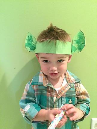 Little Levi. St. Patrick's Day 2016 at Preschool. Photo courtesy of Kristin.