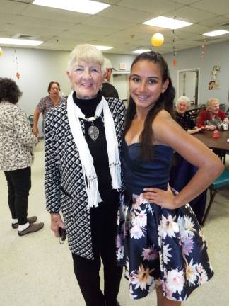Barbara &quot;Bobbie&quot; Mracek with Vernon Township High School student volunteer Jodi Jose, 15 (a sophomore) at the 2nd Annual Fashion Show Thursday, Nov. 10.
