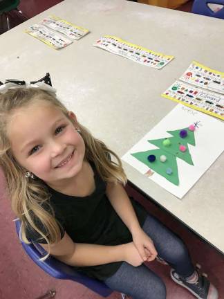 Kindergartners learn about holidays