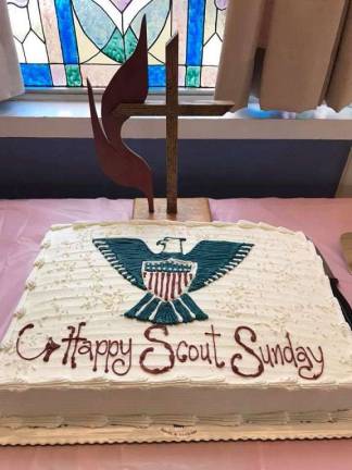 Scout Sunday cake.