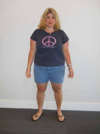 Locals shed the pounds during Summer Weight Loss Challenge Second Place - Stacie Erlemann (before).