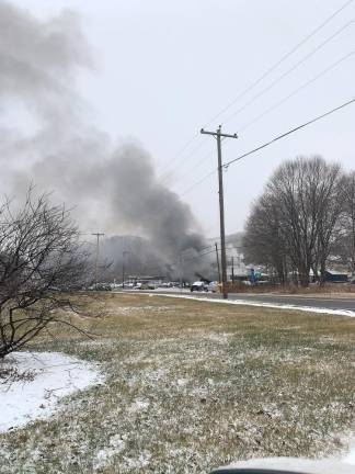 ‘Like a family member died’: Bob’s Crossroads a total loss after fire Fire at Bob's Crossroads Service at McCoy’s Corner in Wantage (Photo by Sheila Voelker)