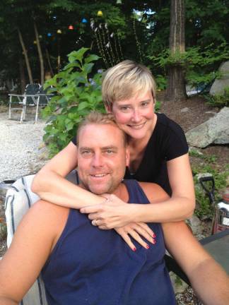 Love is in the air Mr. & Mrs Van Gorder of Highland Lakes, N.J. "True love since 1983."