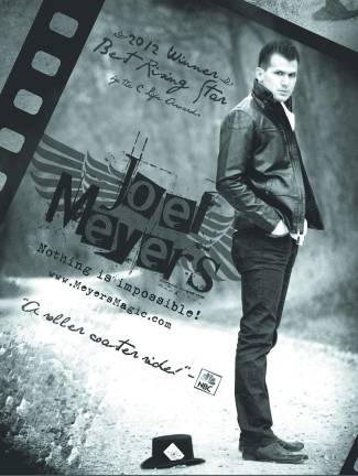Magician/comedian to bring audience into his act Photo provided Illusionist Joel Meyers will perform a comedic magic act that includes audience involvement at Sussex County Community College.