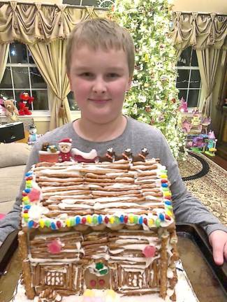 Gingerbread houses delight the judges Matthew Wettstein, third place kit, ages 9-12