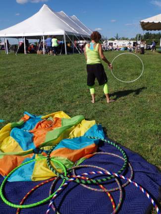 As with most of the events at Rickey Farm, hula-hoops are in abundance. In this case the Revelation Celebration Music Festival was no exception.