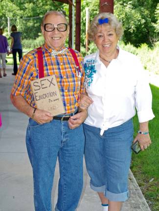 Fred and Gloria Frato of Highland Lakes are shown attired in 50s garb for the annual Seniors picnic, which this year included a Sock Hop theme.