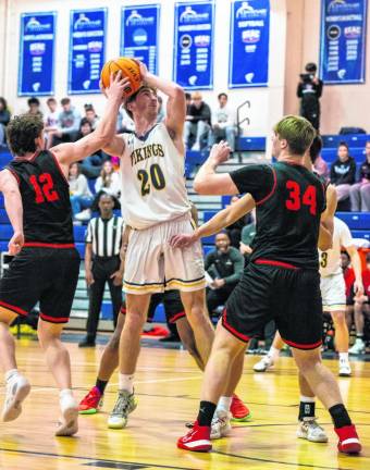 Ben Jurewicz goes for a shot.