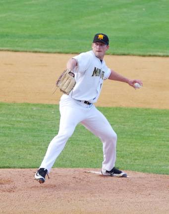 Miners pitcher Kris Regas threw six strong innings, allowing just two earned runs and striking out six.