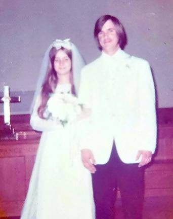 Couple to celebrate 50th wedding anniversary William and Edna Graham at their wedding in 1972.