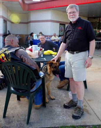Chatterbox owner Don Hall made the rounds greeting guests and even some of their pets.