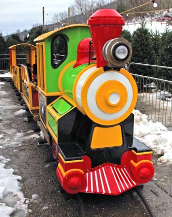 At long last passenger rail service has come to Vernon Township, at least for the children who visit Heaven Hill Farm on weekends through December 21. The train rides are free on the half hour, from noon until 4 p.m.