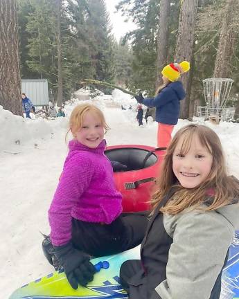 Celebrate Winterfest at Koinoina with family and friends Kids have fun in the snow (Camp Koinonia Facebook page)
