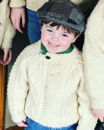 Colin celebrating his heritage during a St. Patrick&#x2019;s Day parade