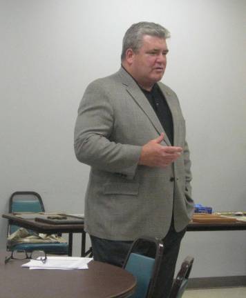 Historical society event celebrates ambulance squad State Sen. Stephen Oroho speaks at the Those Were the Days meeting on Sunday March 4.