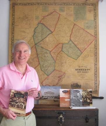 Local history told through vintage photos Bill Truran with his most recent book 'Sussex-Wantage,' along with his four books and other articles he's written about local history. Just behind these books is the 1860 map of Sussex County and a steamer trunk in which Truran's grandfather brought all of his belongings from Europe 100 years ago.