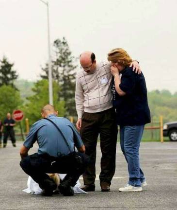 High Point school stages mock accident Rachel Rome's parents mourn as they identify her 'lifeless' body at the scene of the staged crash on.