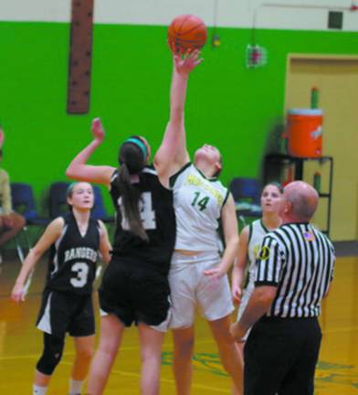 Lady Rangers top Sussex Tech, 49-24 The Wallkill Valley Regional Rangers and Sussex County Technical Mustangs jump start the game.