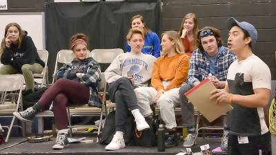 Back row, from left, Kelsie Shinall, Vanessa Cefaloni, and Caylie Tymon; front row: Rylee Smaldone, Cole Benkendorf, Julia Stellingwerf, and Nate Fitch