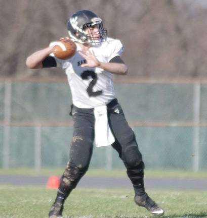 Wallkill Valley quarterback Marko Bakovic accomplished 159 passing yards resulting in one touchdown.