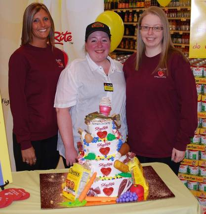ShopRite workers honored as hunger-fighting heroes Partners in Caring themed cake created by Jess Dackerman (cake decorator extraordinaire)