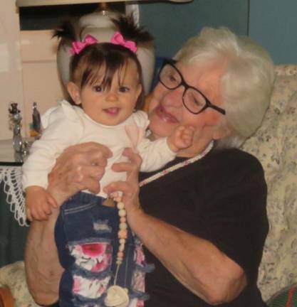 Celebrating five generations of family Charlee Rose with her great-great-grandma (Photo provided)