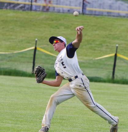 Newton pounds Vernon, 19-3 Vernon outfielder Matt Bell throws the ball in the second inning.