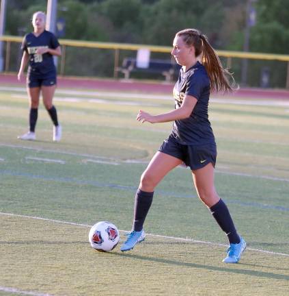 Vernon girls' soccer tops Sussex Tech Vernon's Jordan Lewicki controls the ball in the first half