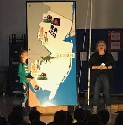 Lounsberry Hollow students participate in assembly