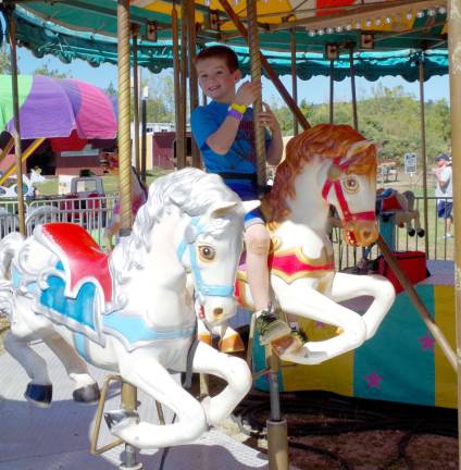 There are a wide variety of carnival rides and attractions.
