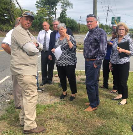 Assemblyman Parker Space; Senator Steve Oroho; DOT Commissioner Diane Gutierrez-Scaccetti; Assemblyman Hal Wirths; Zenobia Fields, Director of Government &amp; Community Relations for DOT; Helen Carew, District 24 Office