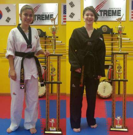 Two students from Master Ken's have received the Student of Year 2016 Award. Both Morgan C. (Wantage) and Mackenzie W. (Hamburg) showed great leadership and improvement in Taekwondo training, they were both awarded Student of the Year.