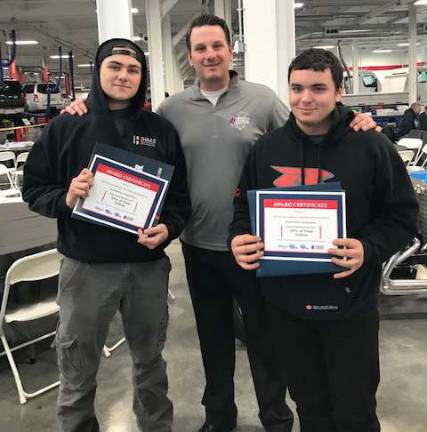 Vernon students place sixth at automotive competition Alex Badillo and Andrew Carosella