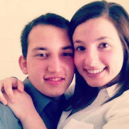 Love is in the air Analee Paprocki of Glenwood, N.J. "Phil and Analee met on the first day of college last January and have been together ever since. It was love at first sight!"
