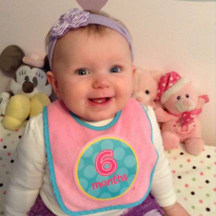 Photo, Amanda Menier of Hewitt &quot;Brielle at 6 months of age. Always happy!&quot;