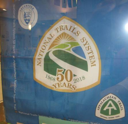 PHOTOS BY JANET REDYKEAn official seal acknowledges the 50th anniversary of the National Trails System.