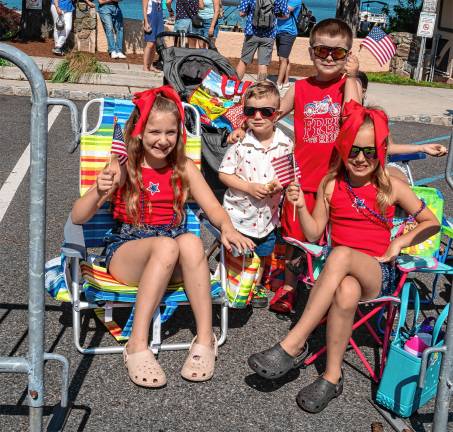 Sparta. Fourth of July events Madelynn Gallo, Harley Van Skiver, Rowan Gallo and Peyton Waldron.