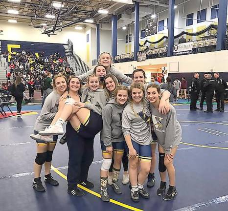 The Vernon girls wrestling team (Photo provided by Ashley Iliff)