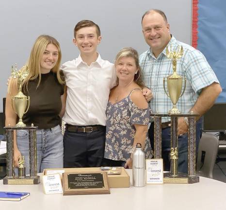 From left: sister, Melissa Marchionda; winner, Nicolas Marchionda; mom, Michelle Marchionda; and dad, Carmine Marchionda (not shown, brothers Michael and Carmine)
