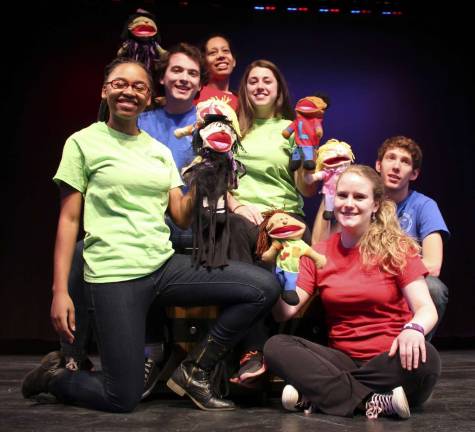 A new youth show: Shake It Up Shakespeare Photo Credit Pat Lanciano Cast A & B, pictured from left: Yentl Oliver (Irvington), Cody Riker (Wantage), Christiane Darensbourg (New York, N.Y.), Brittany Weinstein (Hackettstown), Sarah Farber (High Bridge), & Michael Clinton (Islandia, N.Y.)