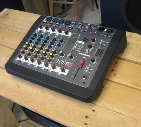 Impressive equipment like this mixing board are part of the Rusty Hill recording studio.