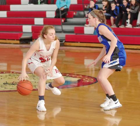 High Point posts win over Warren Hills High Point's Emily Mulvoy dribbles the ball while covered by Warren Hills' Shawnn Flaherty.
