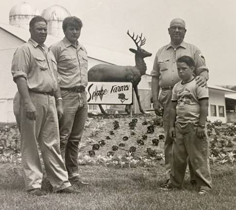 Four generations of the Space men at Space Farms.