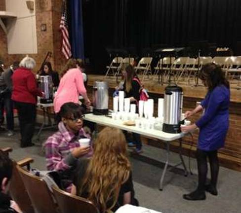 Sussex school safety team hands out cocoa